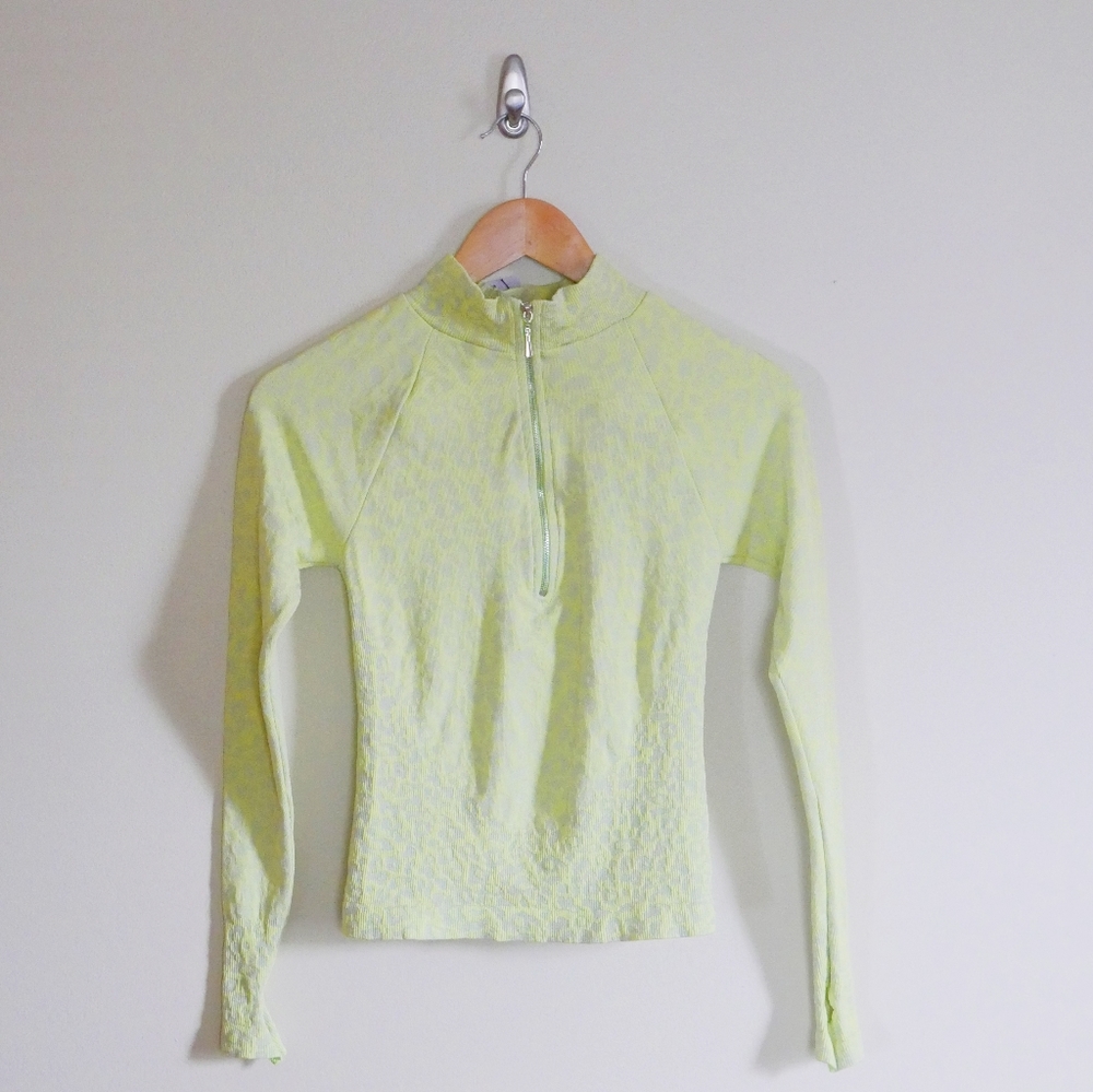 Free People Leopard Layering Top Long Sleeve